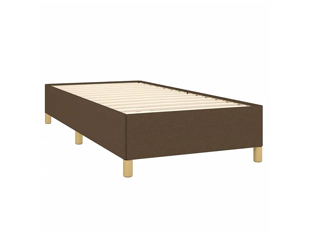 Lit-100x200 cm Marron foncé Tissu EGGB14703