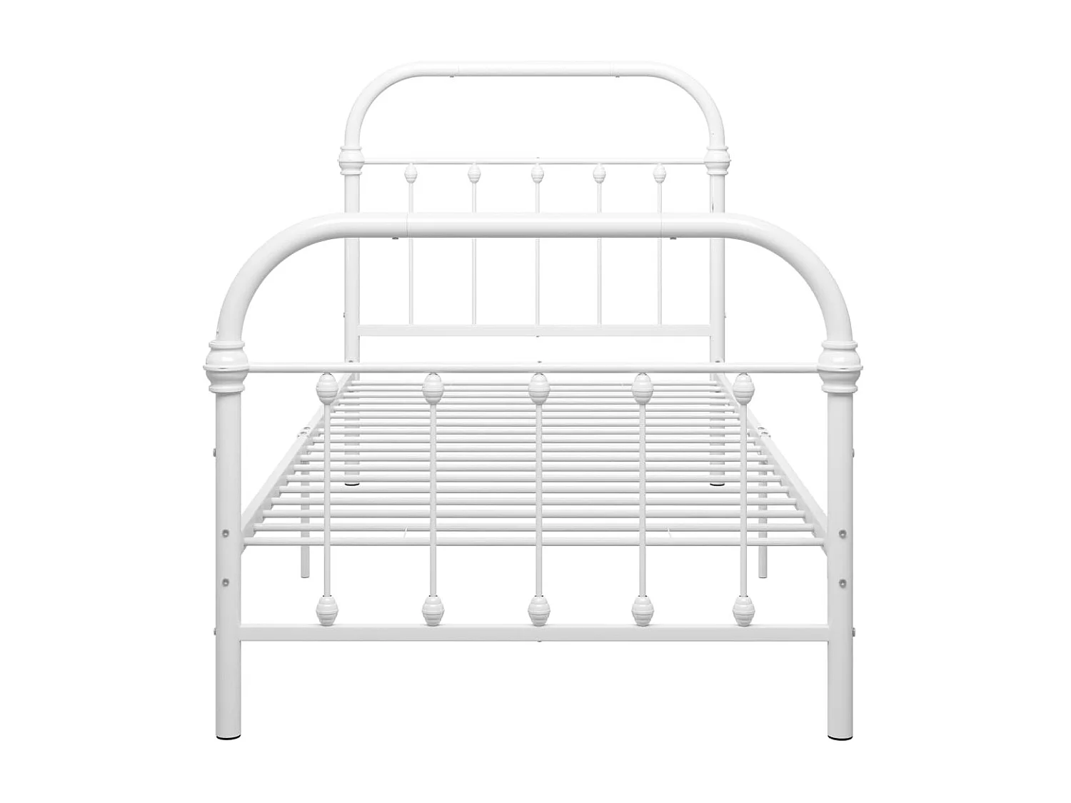 Cama metal 90x200 cm branco PT192920
