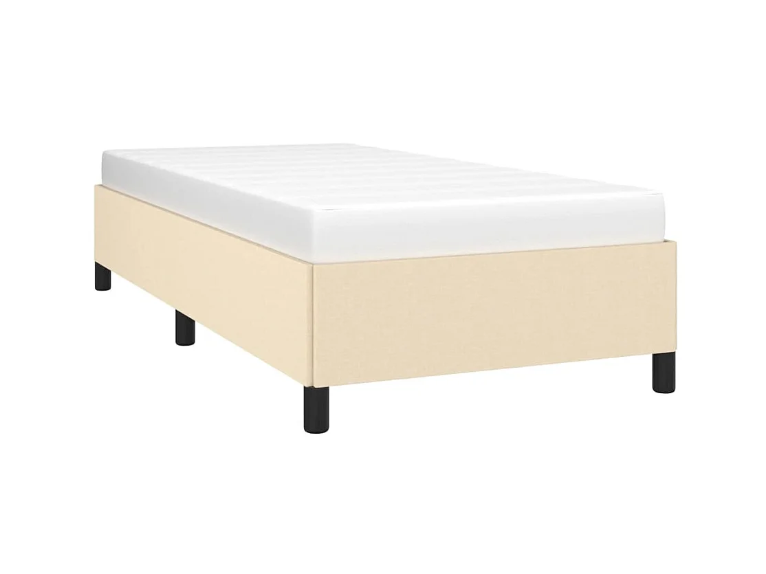 Lit-80x200 cm Crème Tissu EGGB54752