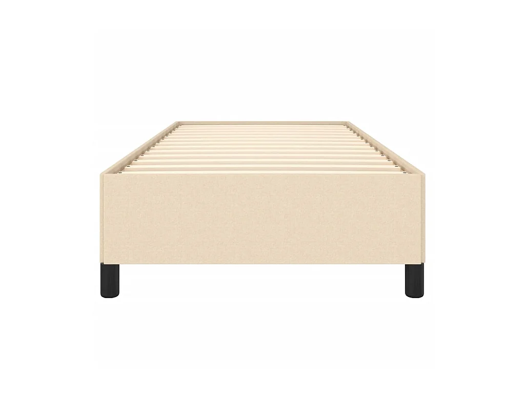 Lit-80x200 cm Crème Tissu EGGB54752