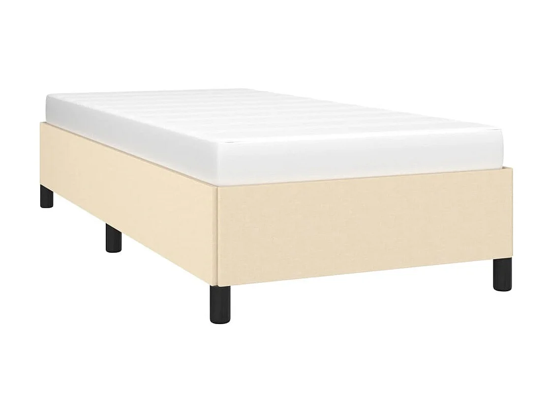 Lit-80x200 cm Crème Tissu EGGB54752