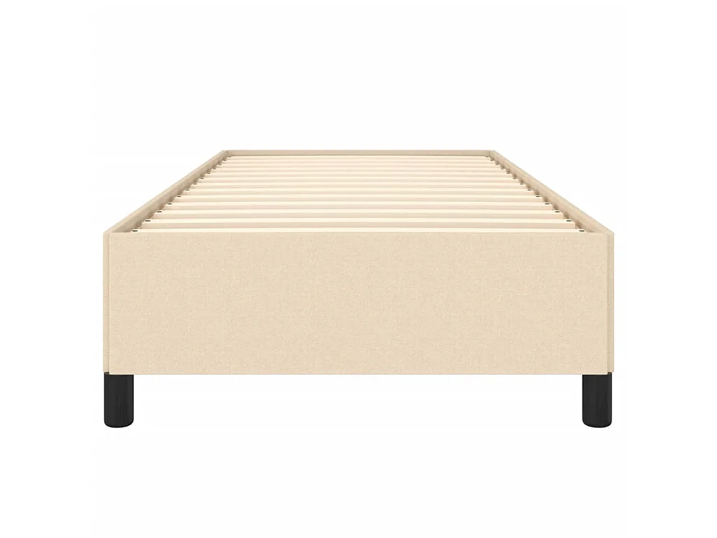 Lit-80x200 cm Crème Tissu EGGB54752