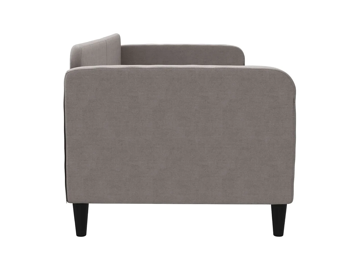 Cama 80x200 cm tela gris taupe ES66703