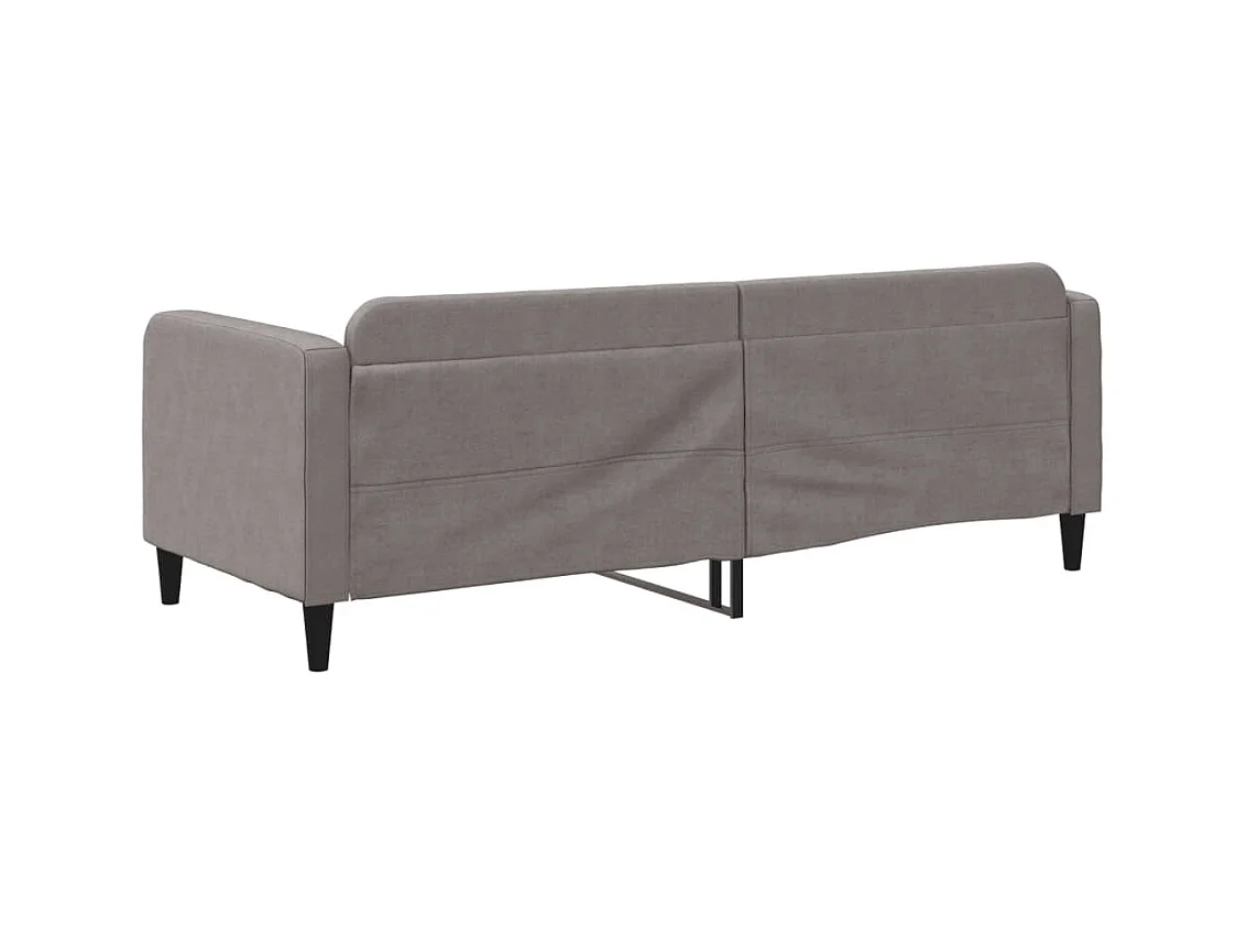 Cama 80x200 cm tela gris taupe ES66703
