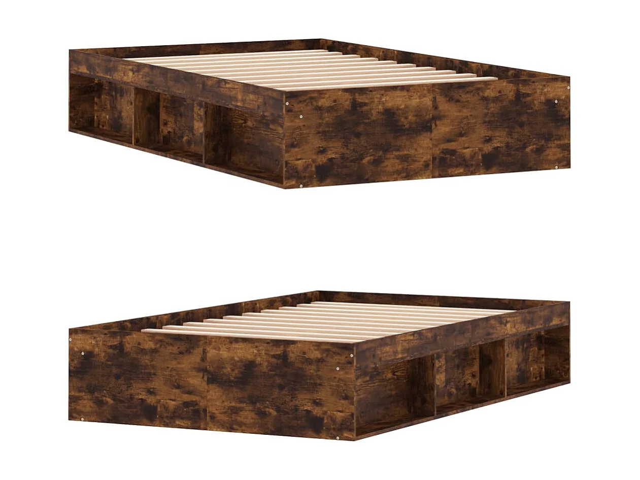 Cama 120x200 cm carvalho fumado PT779894