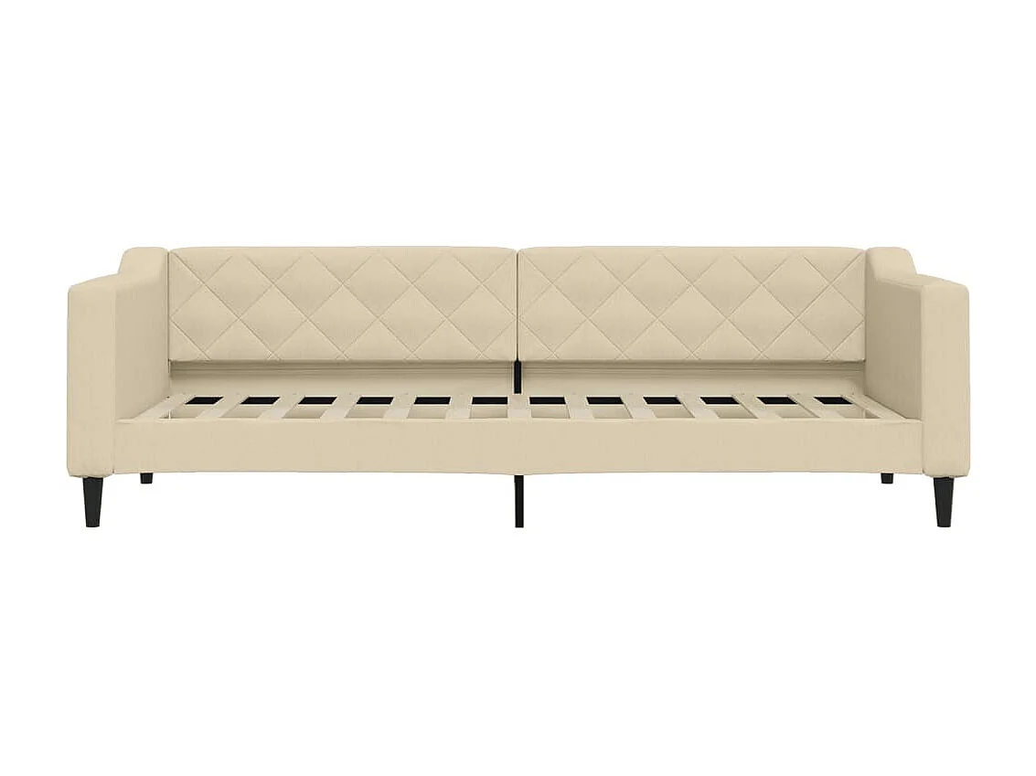 Lit-80x200 cm de repos crème tissu EGGB20621