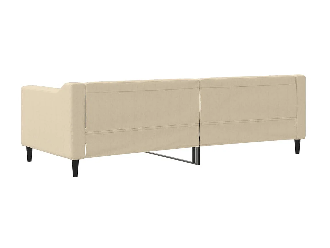 Tagesbett,Sofabett Creme 80x200 cm Stoff -gkd74410