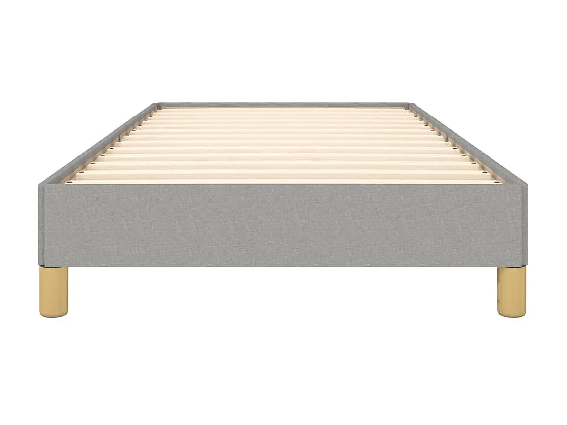 Cama 90x200 cm tecido cinza-claro PT408277