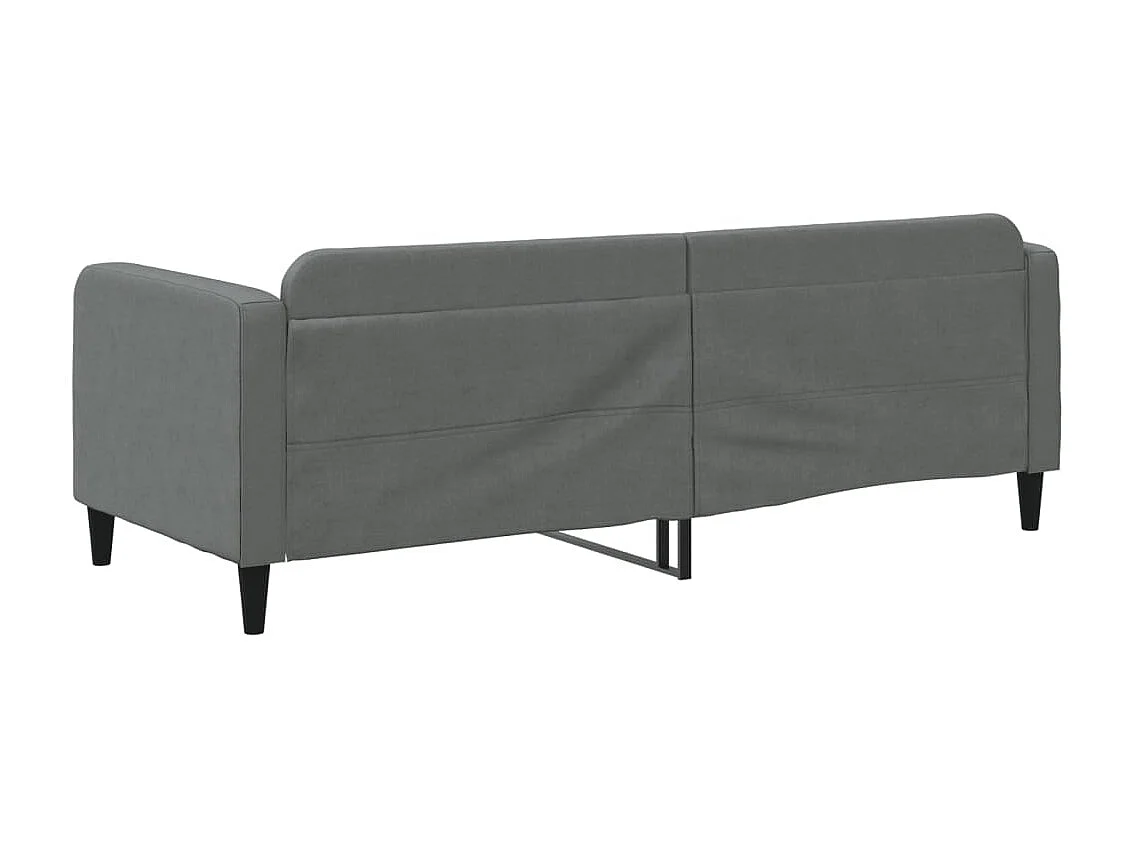 Lit-80x200 cm de repos gris foncé tissu EGGB39079