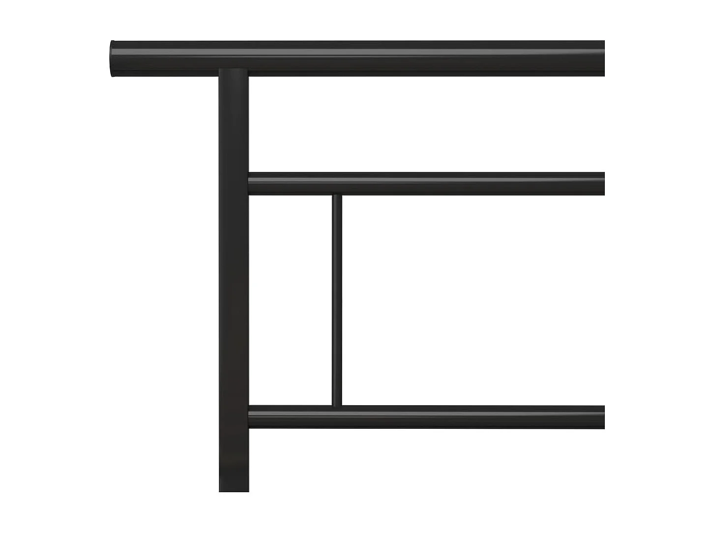 Cama metal 160x200 cm preto PT149888