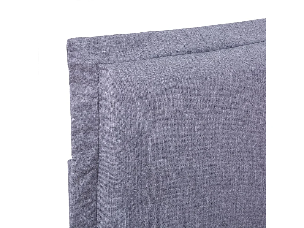 Cama 140x200 cm tecido cinzento-claro PT357740