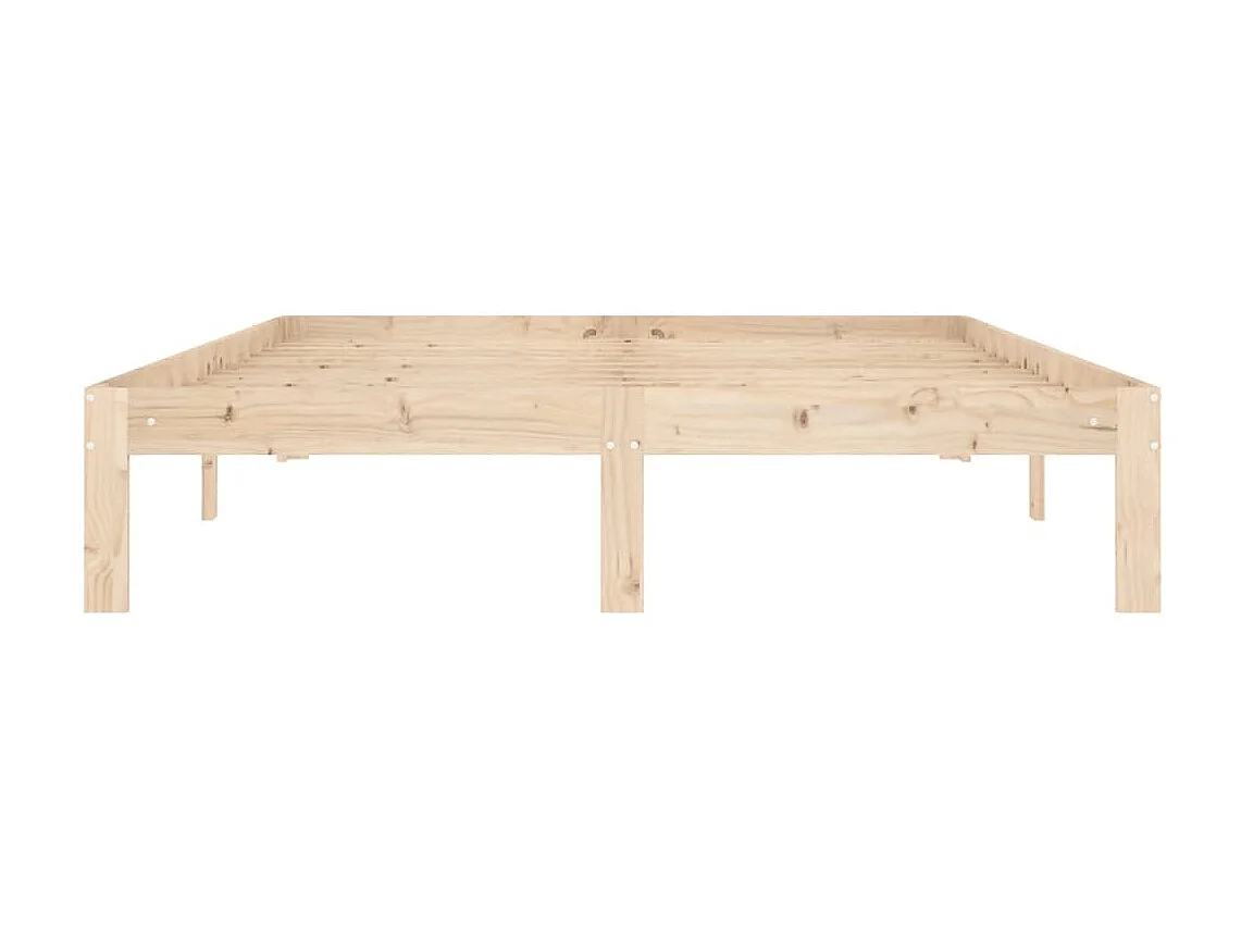 Lit-140x200 cm Bois de pin massif EGGB35196