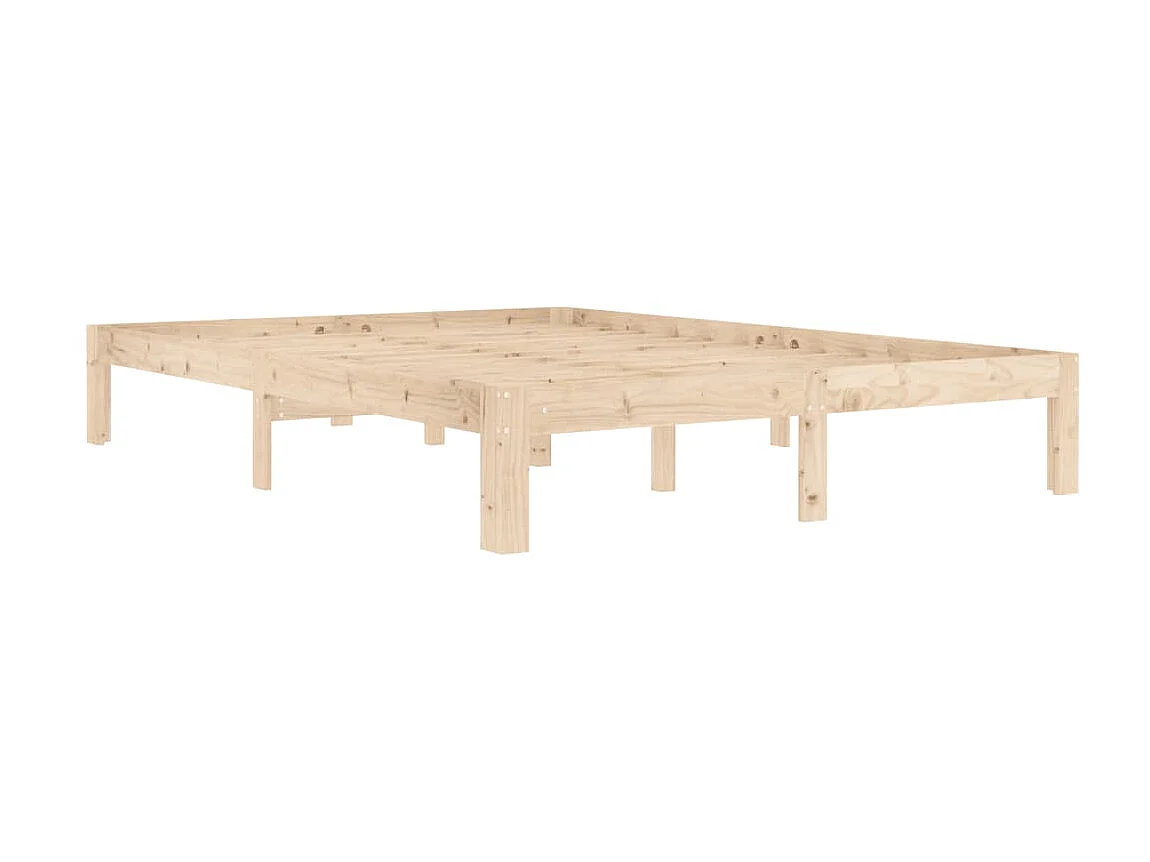 Lit-140x200 cm Bois de pin massif EGGB35196