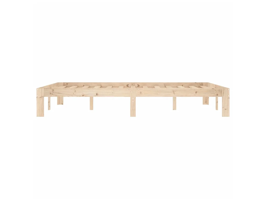 Lit-140x200 cm Bois de pin massif EGGB35196