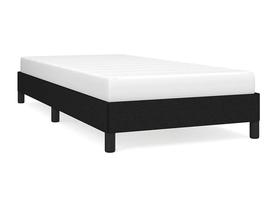 Lit-90x190 cm Noir Tissu EGGB63156