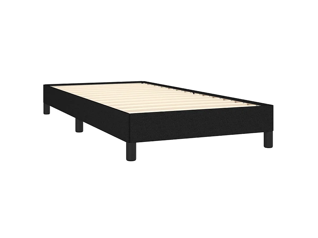 Lit-90x190 cm Noir Tissu EGGB63156