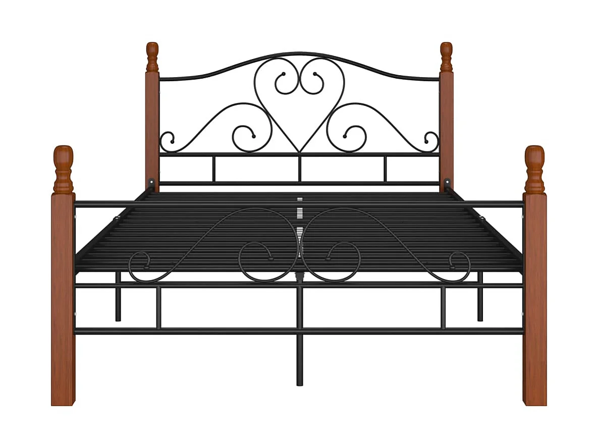 Lit-120x200 cm noir métal EGGB28860