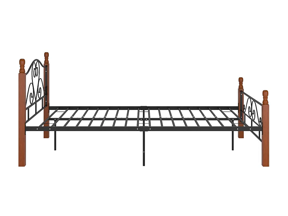 Lit-120x200 cm noir métal EGGB28860