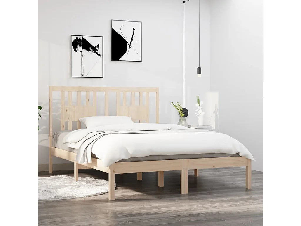Lit-120x190 cm bois massif petit double EGGB24682