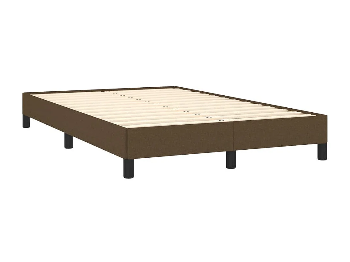 Lit-120x200 cm Marron foncé Tissu EGGB45445