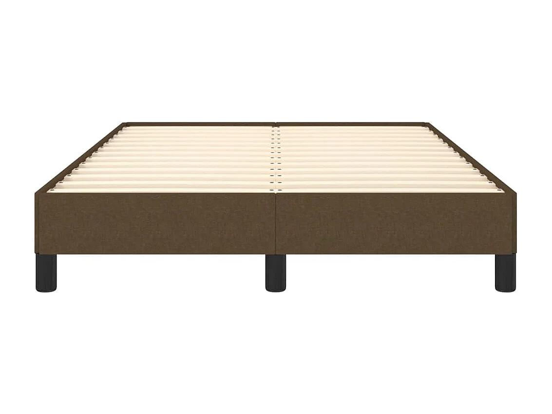 Lit-120x200 cm Marron foncé Tissu EGGB45445