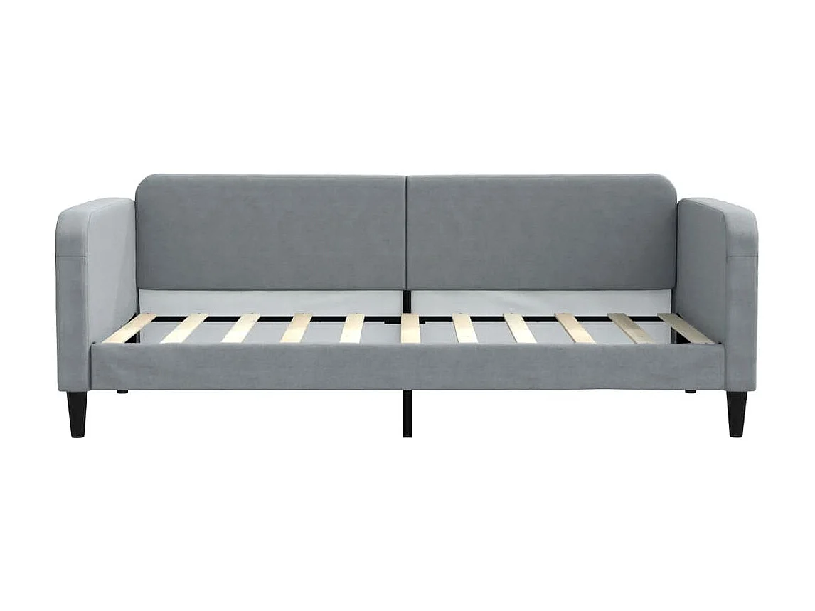 Tagesbett,Sofabett Hellgrau 90x190 cm Stoff -gkd98587