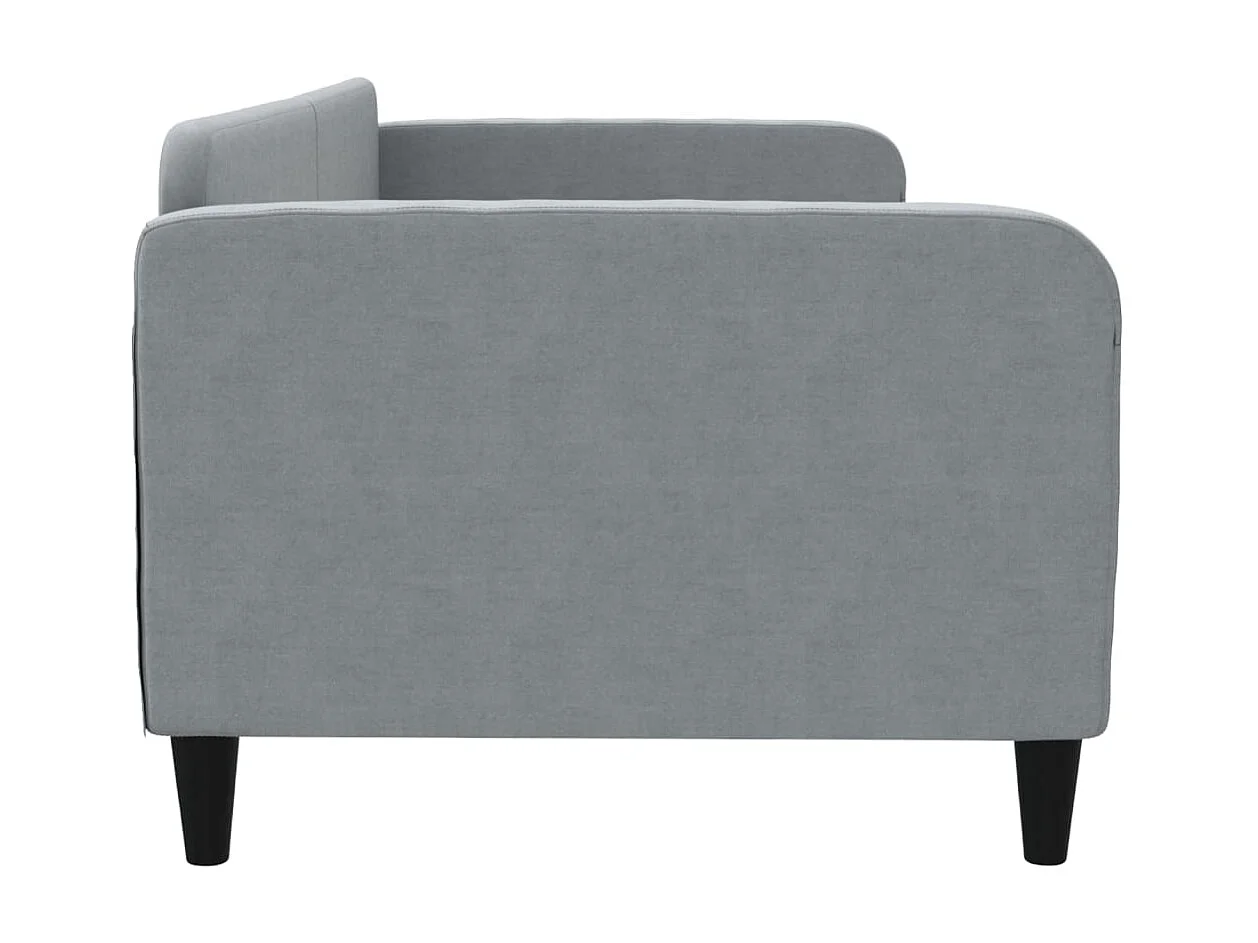 Tagesbett,Sofabett Hellgrau 90x190 cm Stoff -gkd98587