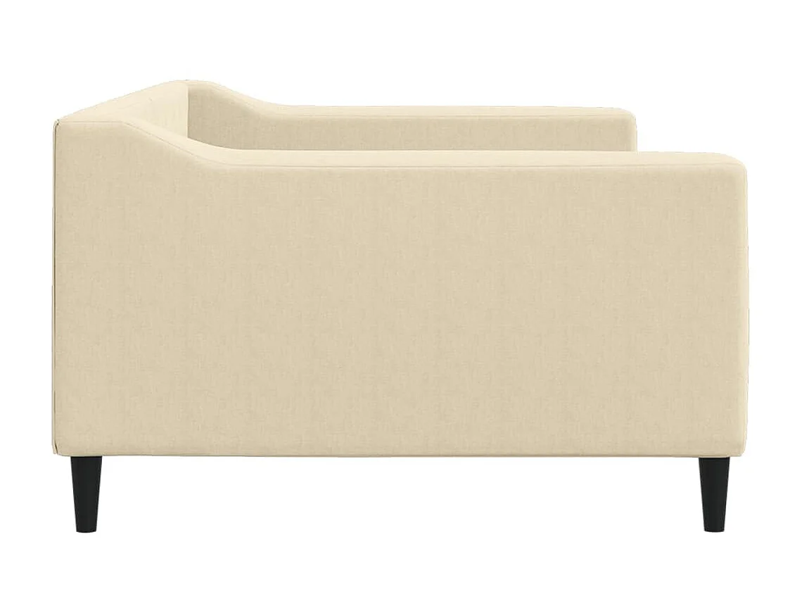 Lit-100x200 cm de repos crème tissu EGGB15670