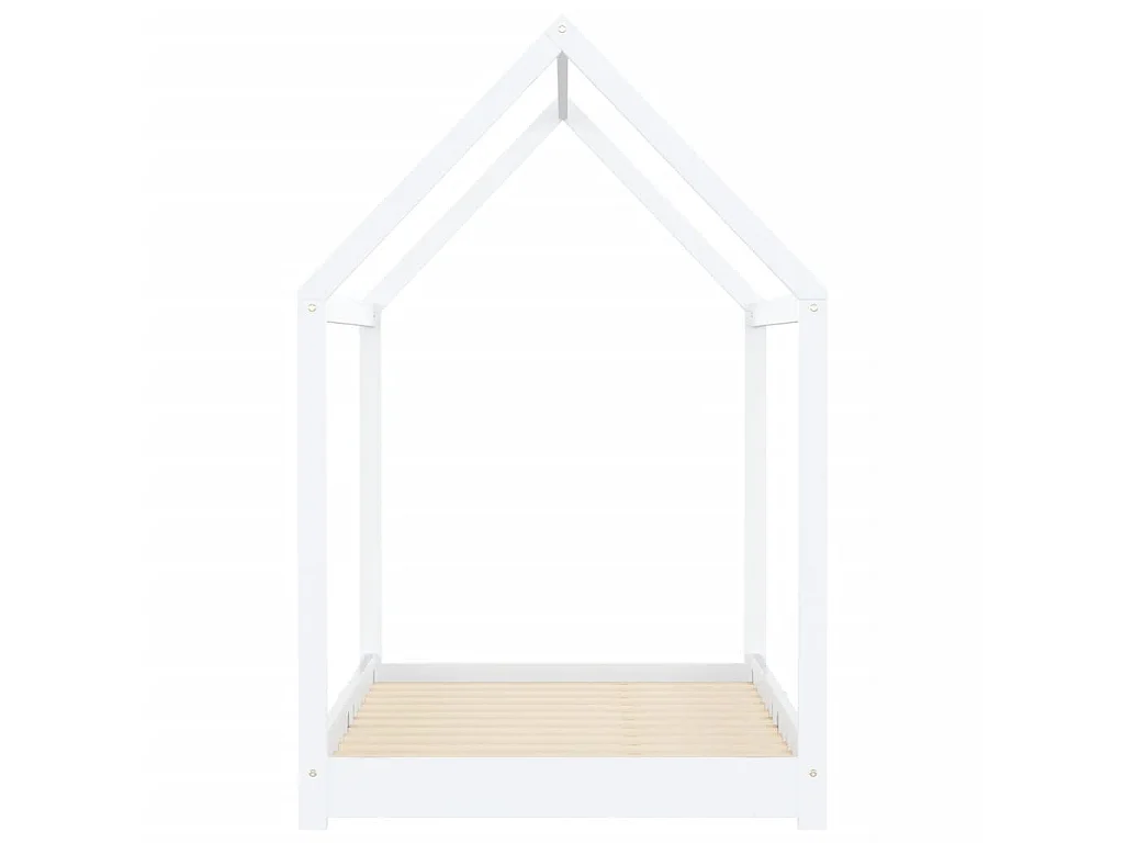 Kinderbedframe massief grenenhout wit 90x200 cm NL33960