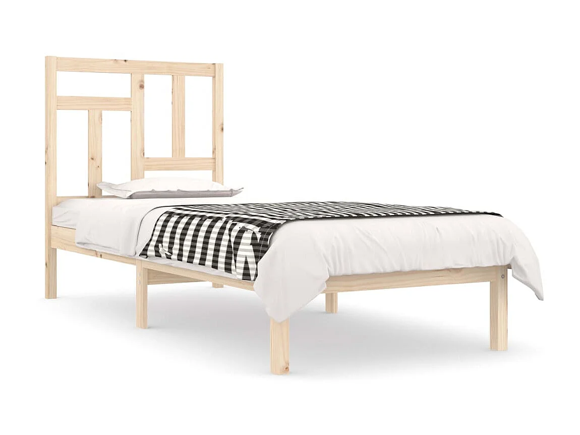 Cama solteiro 90x190 cm pinho maciço PT827035