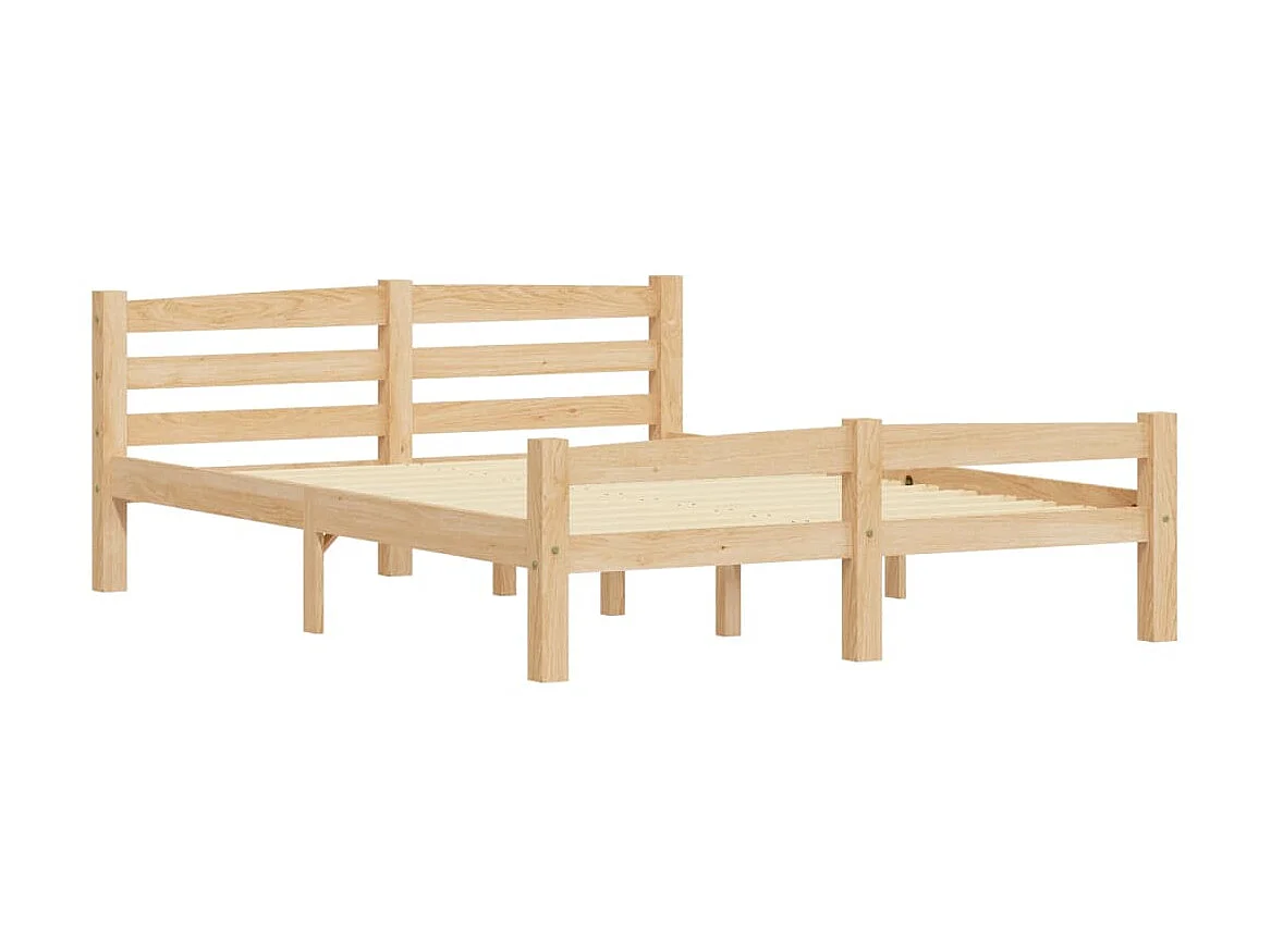 Lit-140x200 cm Bois de pin massif EGGB65527