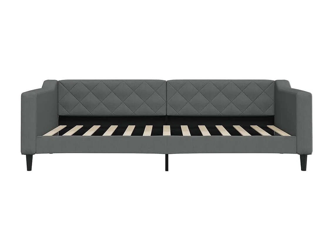 Sofá-cama 100x200 cm tecido cinzento-escuro PT232050