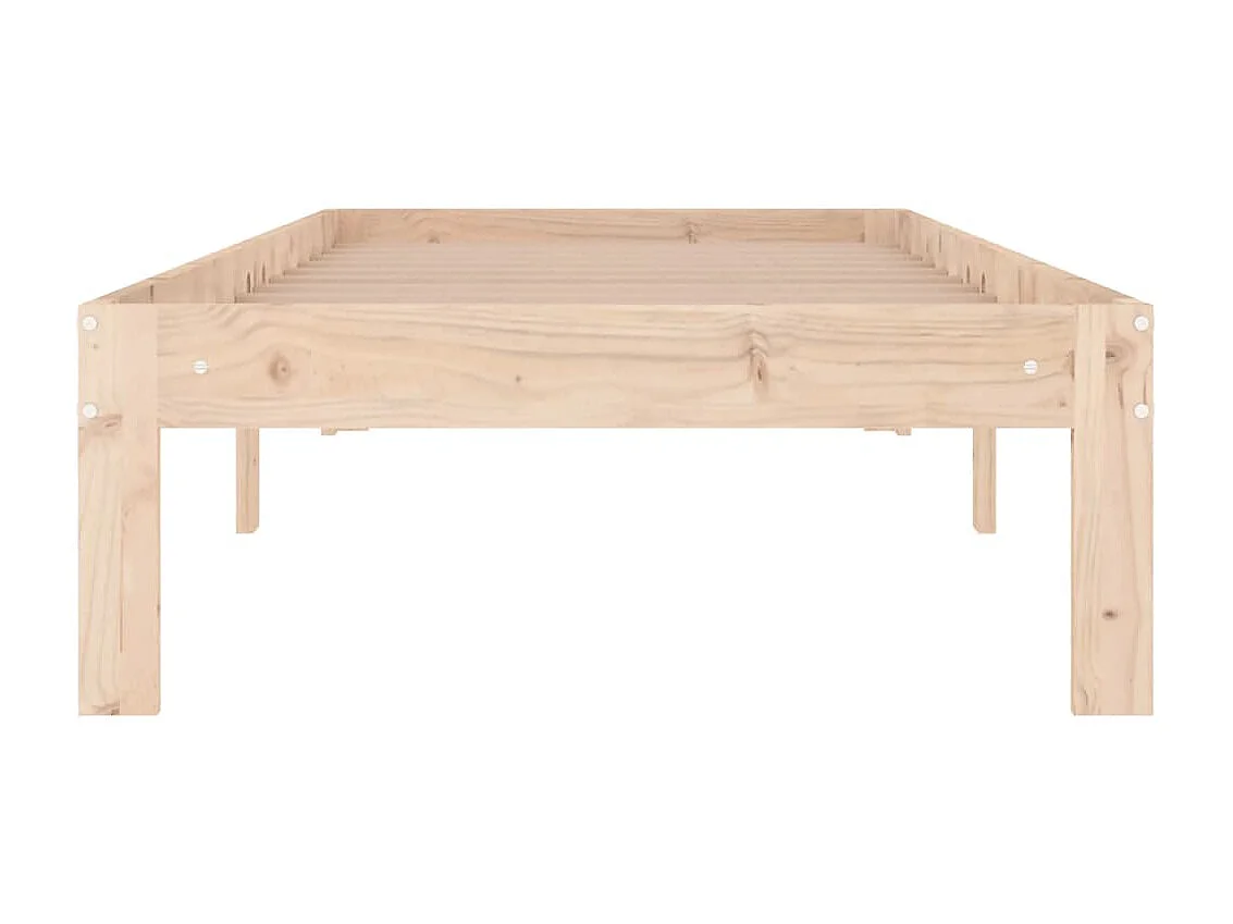 Cama pequena solteiro 75x190 cm madeira maciça PT301636