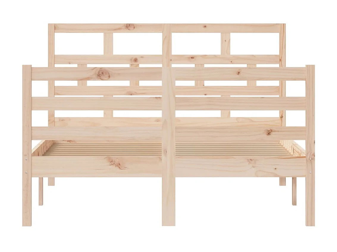 Cama 120x200 cm madeira de pinho maciça PT408735