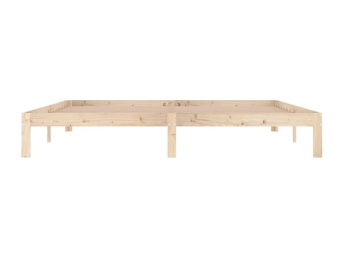 Lit-200x200 cm Bois de pin massif EGGB70131