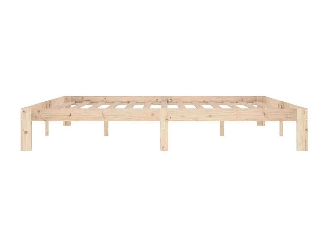 Lit-200x200 cm Bois de pin massif EGGB70131