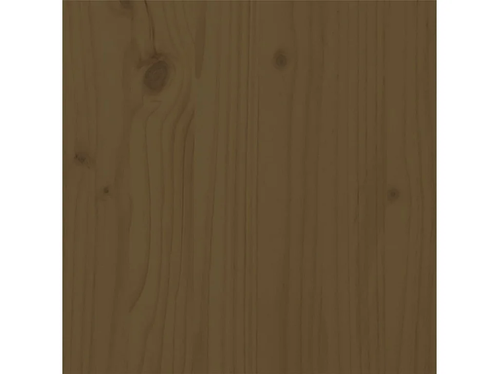 Cama 200x200 cm madera maciza de pino marrón miel ES73343