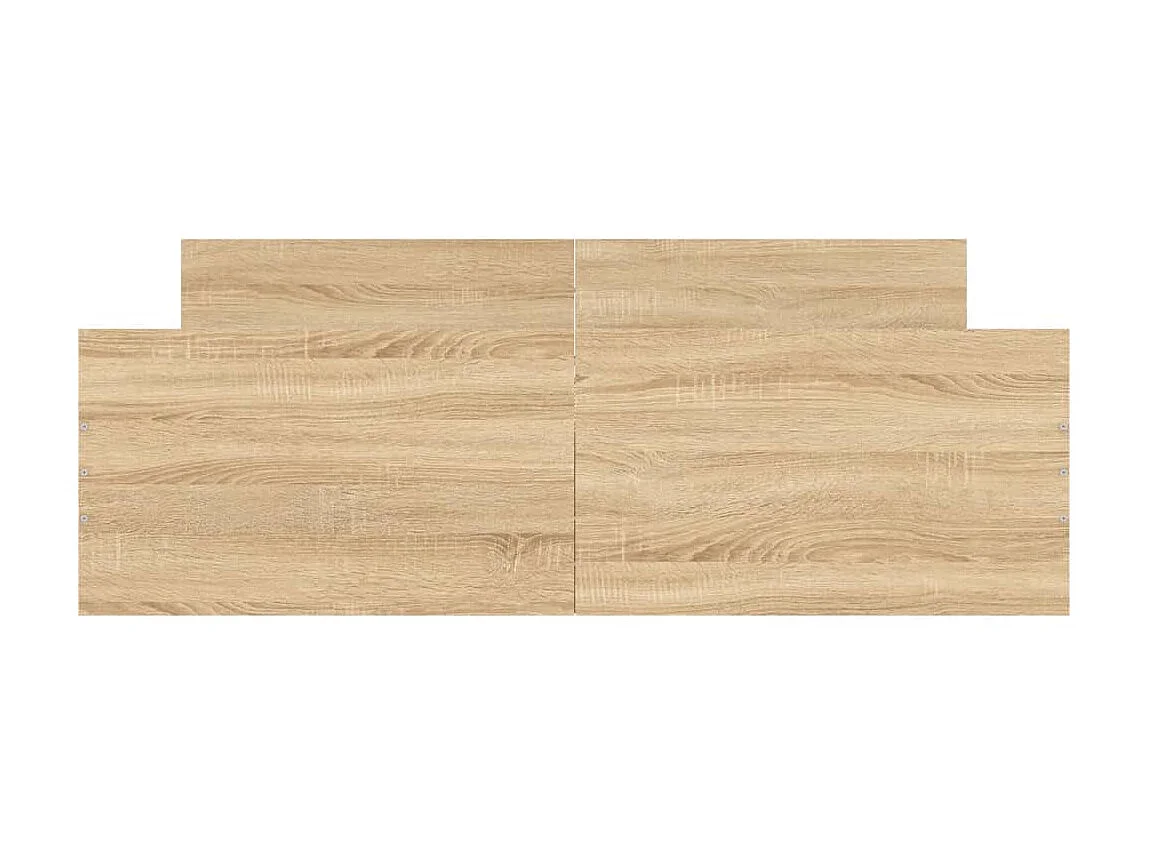 Lit-135x190 cm tête de lit et pied de lit chêne sonoma EGGB82531