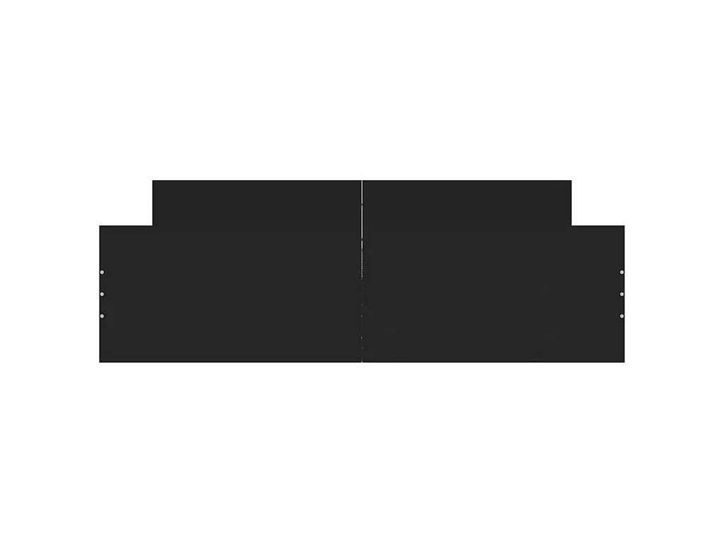 Lit-150x200 cm avec tête de lit/pied de lit noir EGGB29728