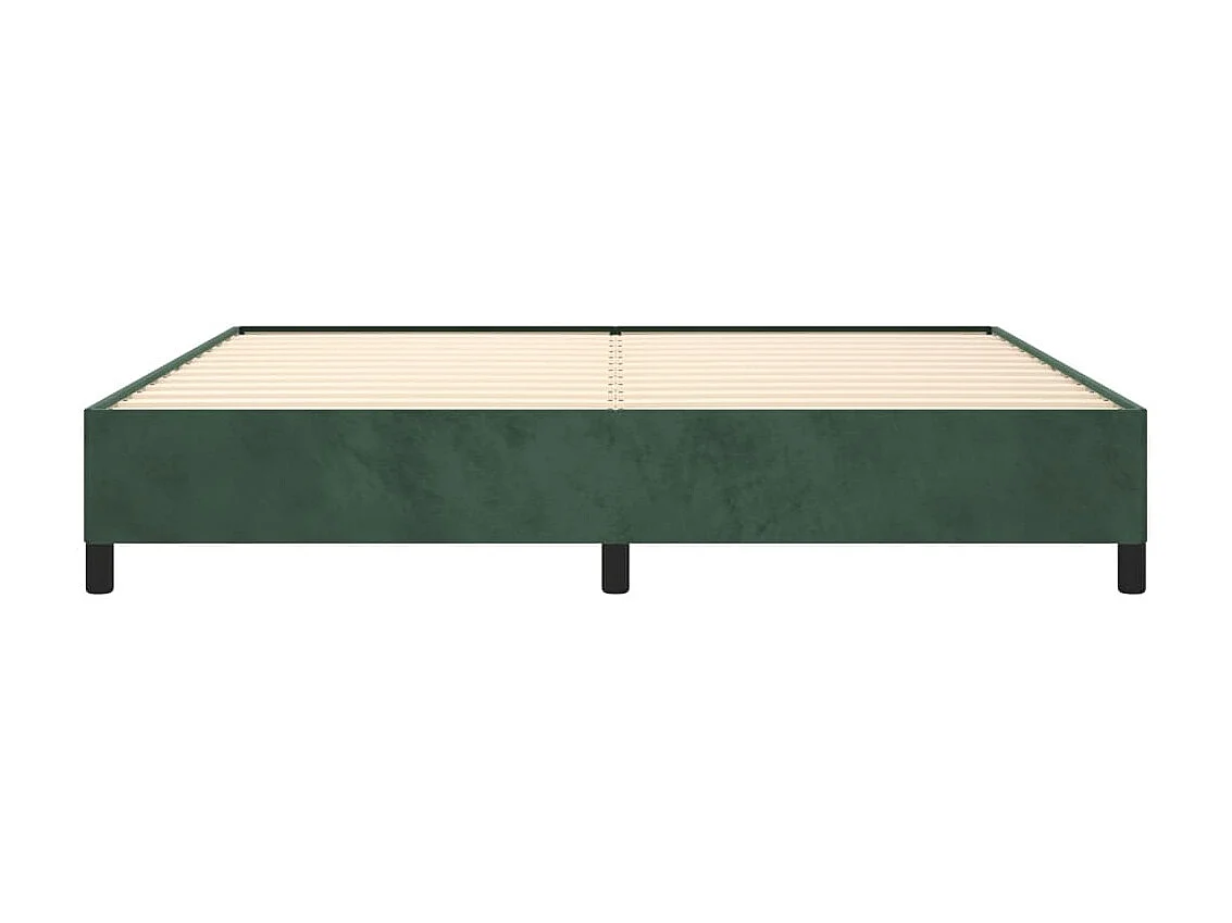 Lit-200x200 cm Vert foncé Velours EGGB17155