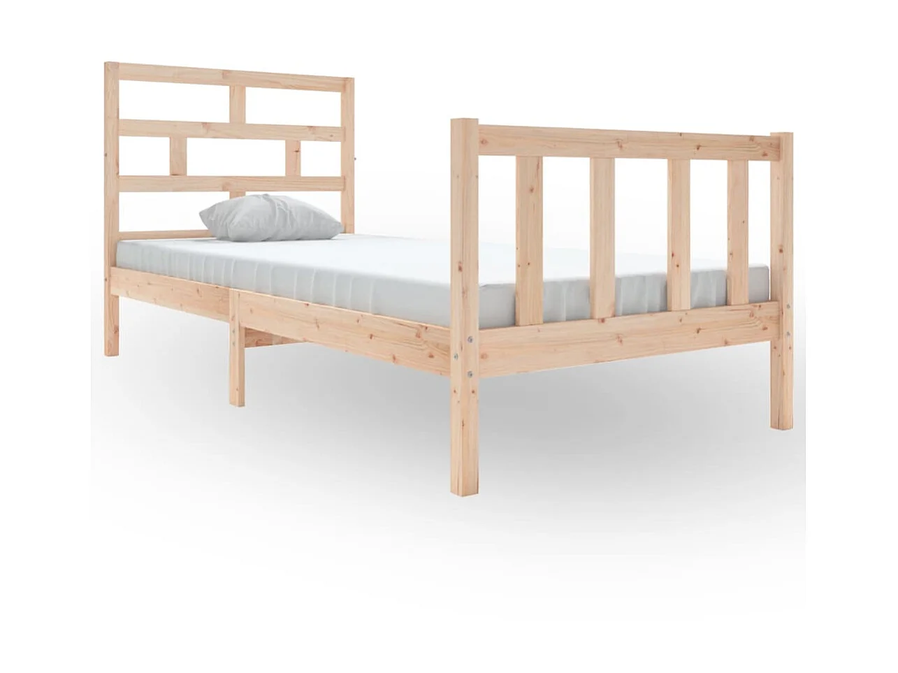 Lit-90x200 cm Bois de pin solide EGGB82623