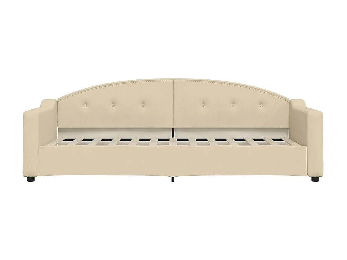 Lit-80x200 cm de repos crème tissu EGGB25575