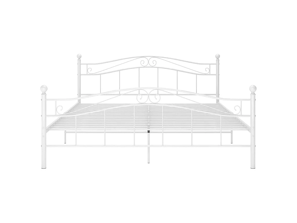 Cama metal 200x200 cm branco PT284951
