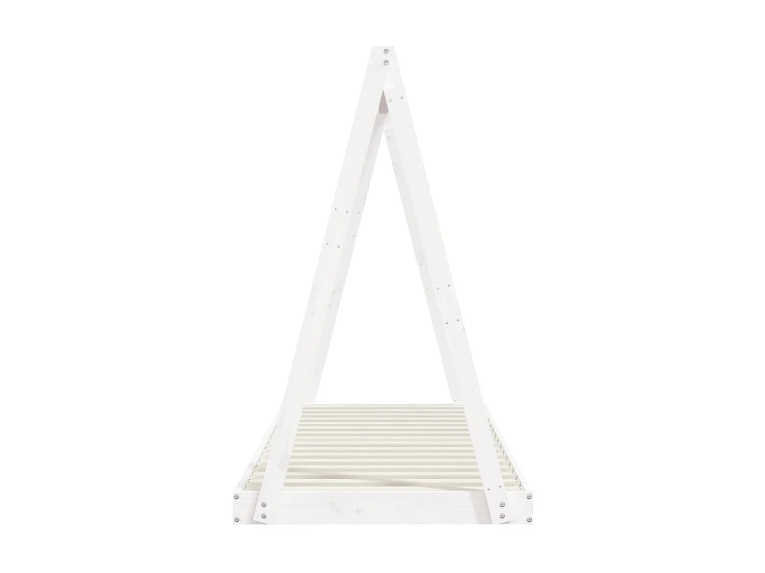 Lit-80x200 cm pour enfants blanc bois de pin massif EGGB78223