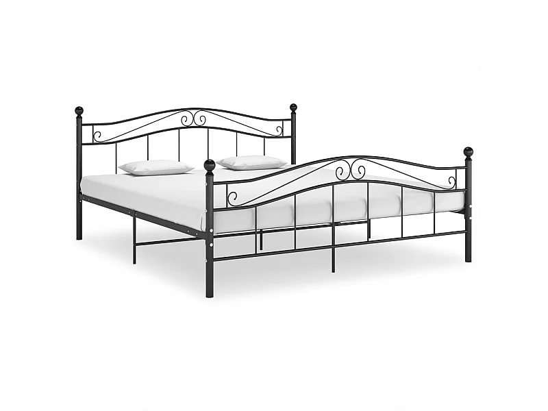 Cama de adulto 160x200 cm metal preto PT219748