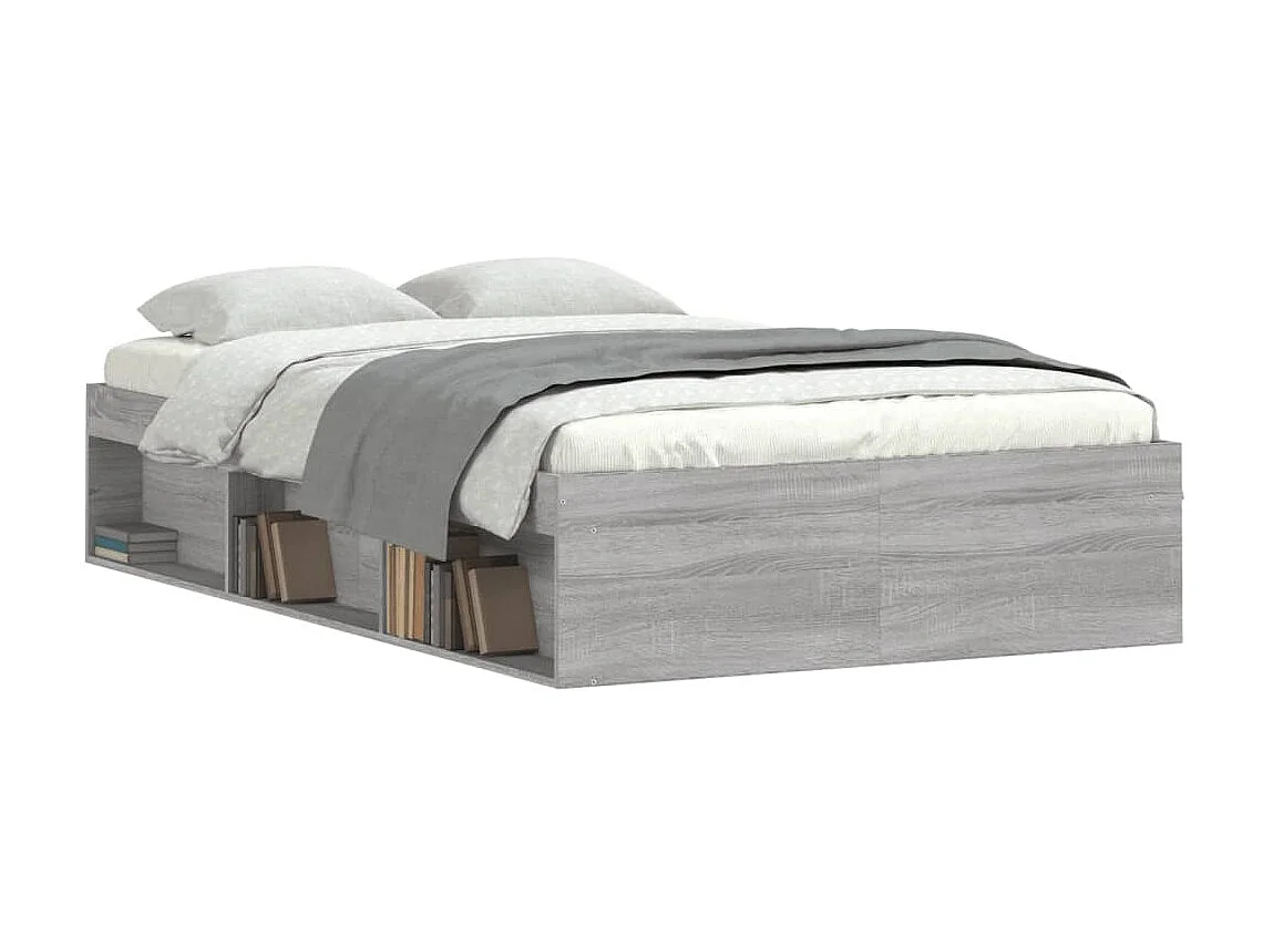 Cama 120x190 cm gris Sonoma ES52847