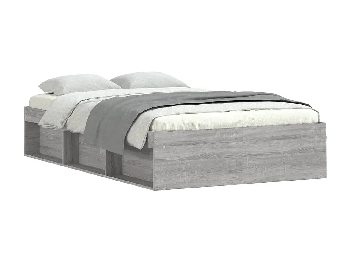 Cama 120x190 cm gris Sonoma ES52847