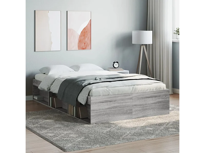 Cama 120x190 cm gris Sonoma ES52847