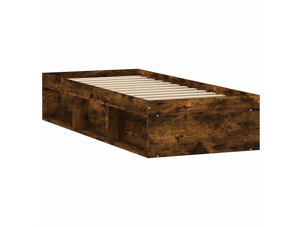 Lit-75x190 cm chêne fumé petit simple EGGB71342