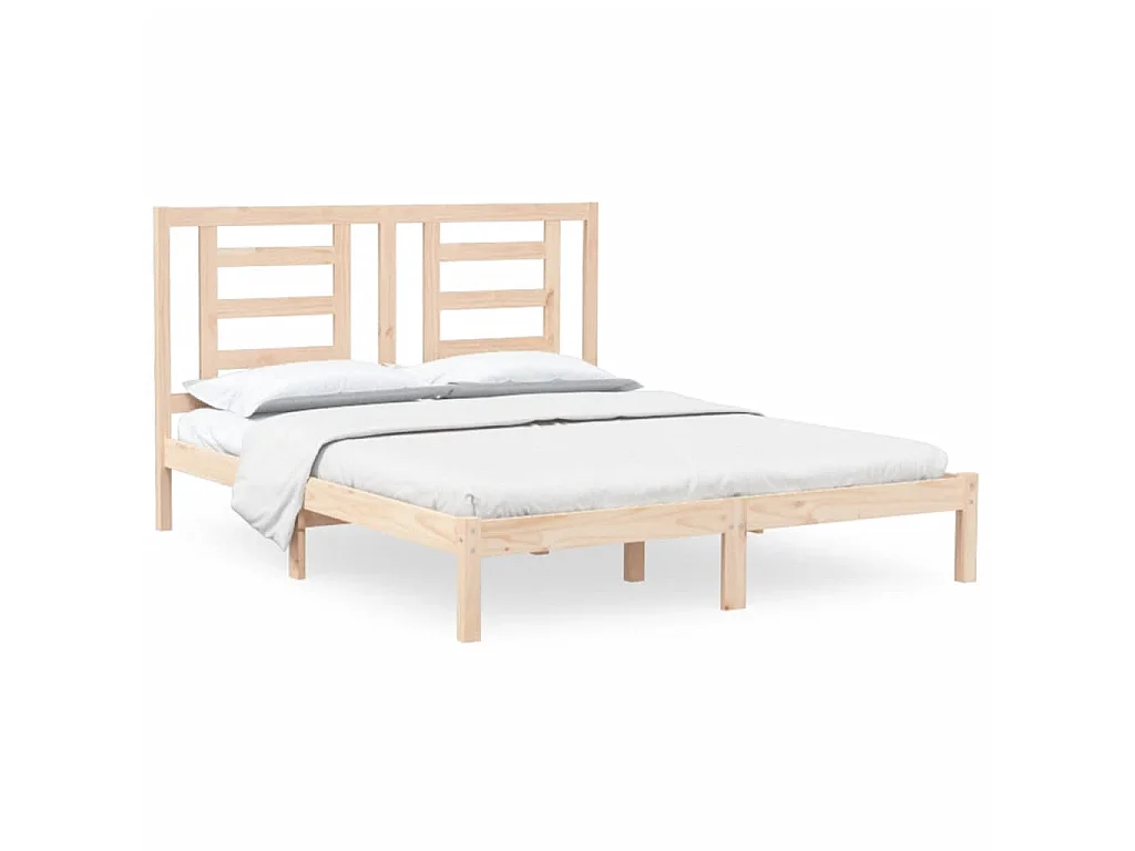 Cama 160x200 cm pinho maciço PT372898